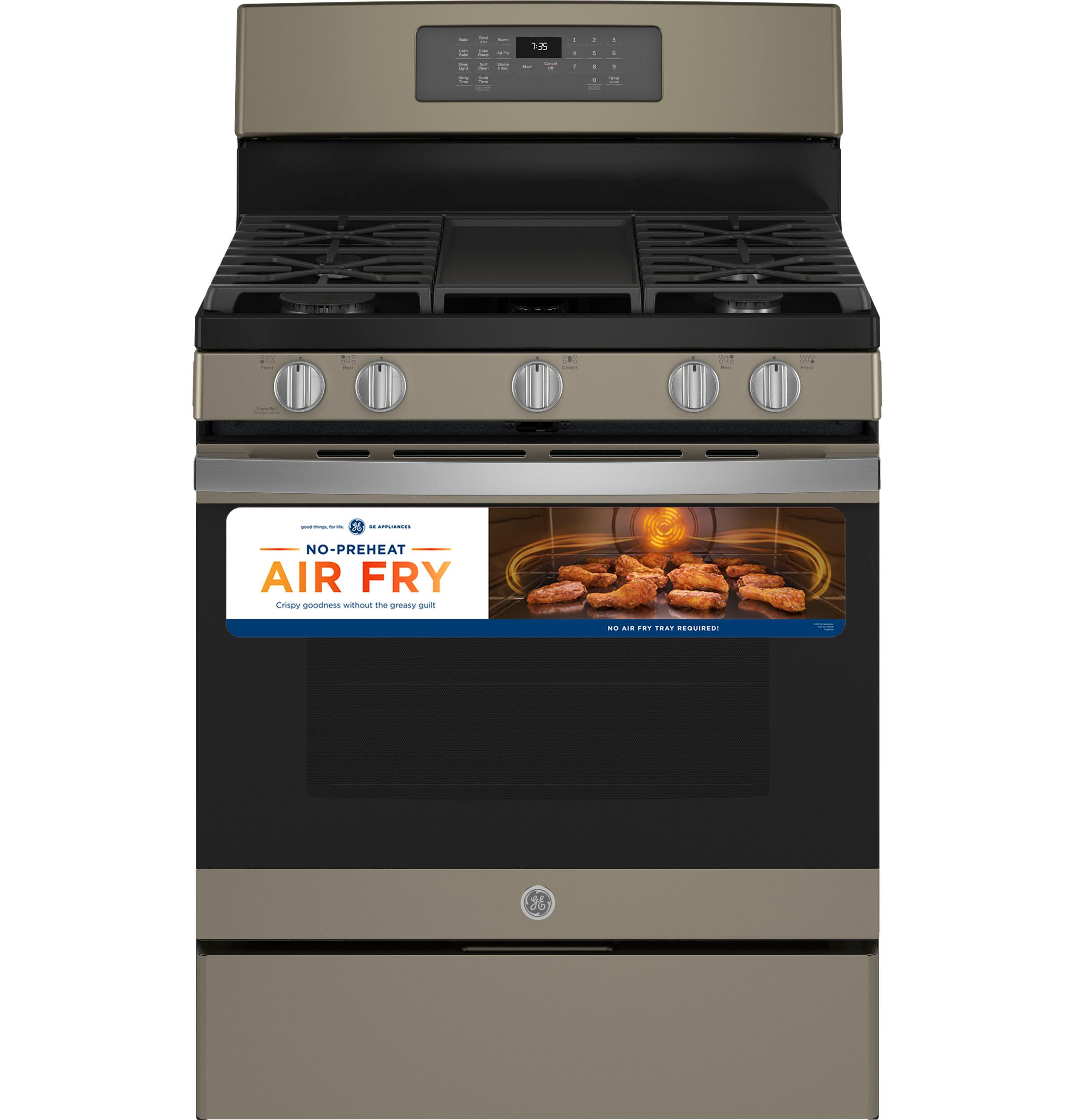 GE® 30" Free-Standing Gas Convection Range with No Preheat Air Fry