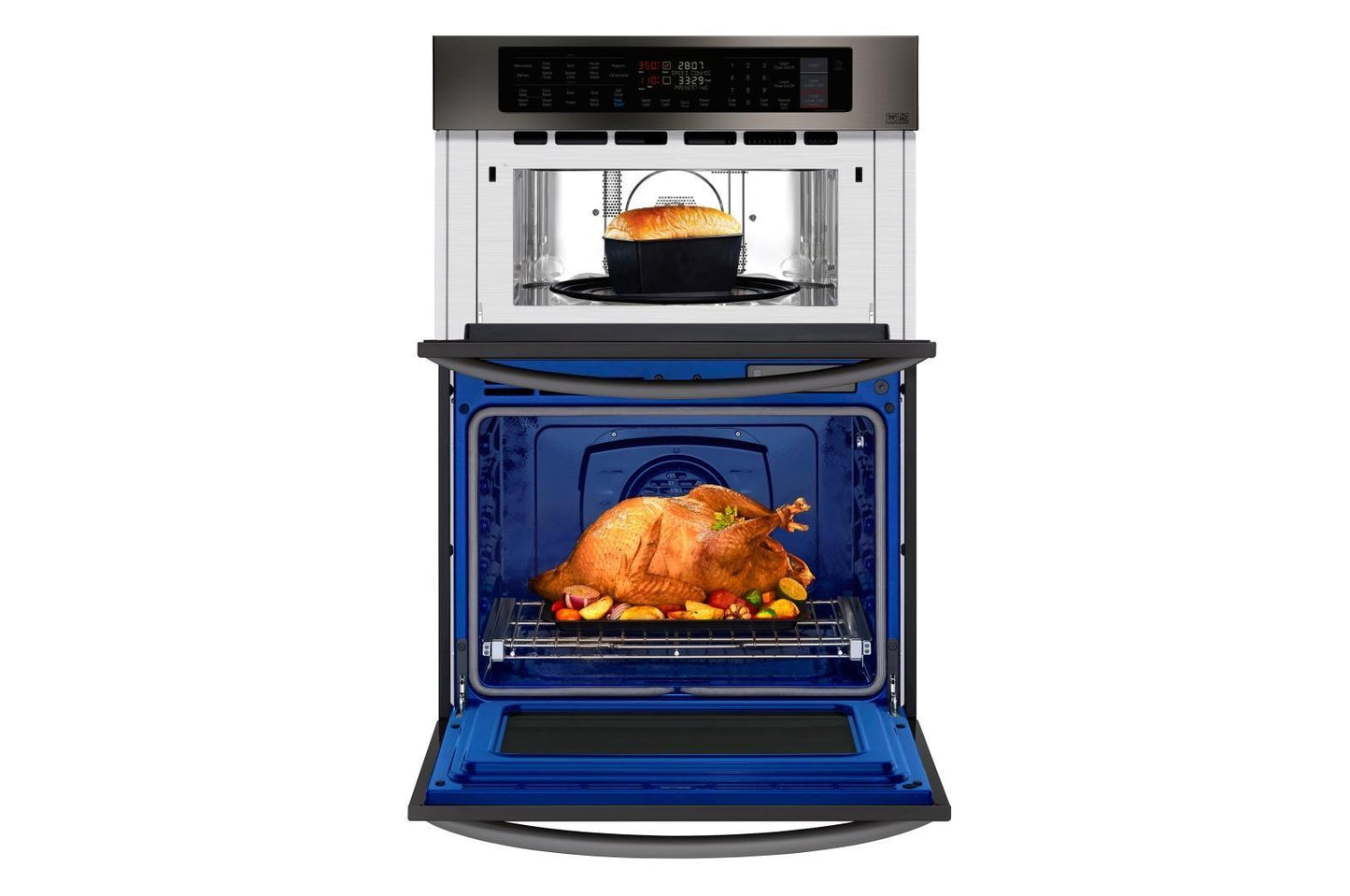 1.7/4.7 cu. ft. Smart wi-fi Enabled Combination Double Wall Oven
