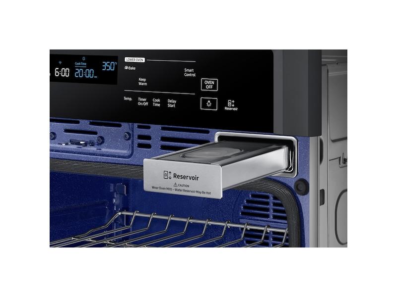Samsung NV51K6650SG 30" Smart Single Electric Wall Oven with Steam Cook in Black Stainless Steel