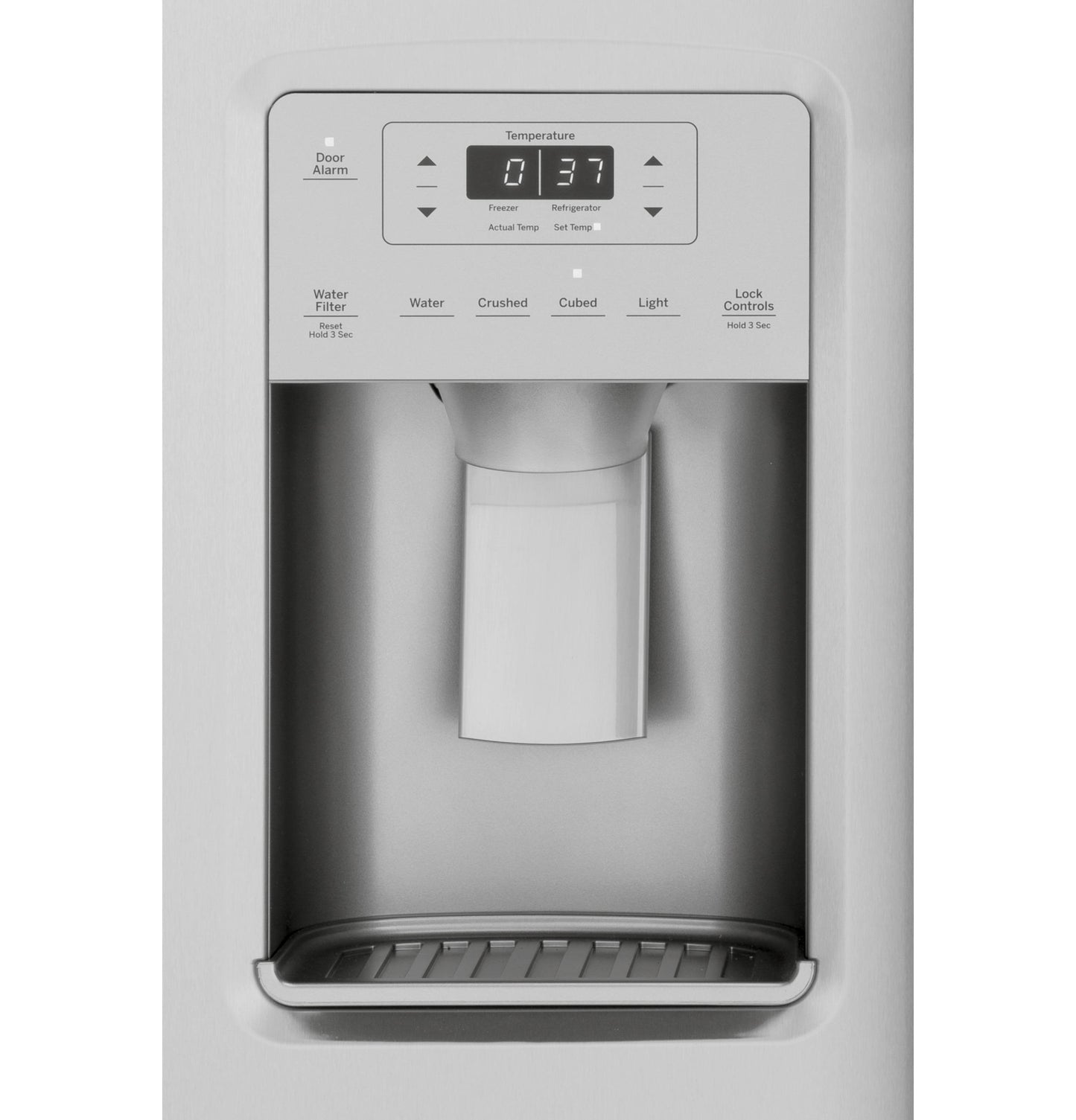 GSS25IYNFS GE 25.1 Cu. Ft. Fingerprint Resistant Side-By-Side Refrigerator