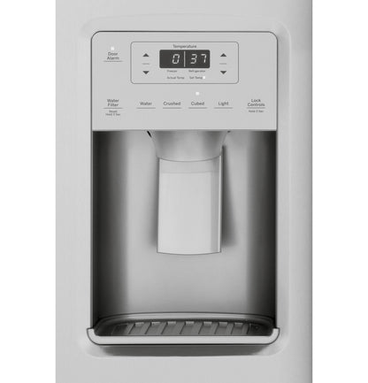 GSS25IYNFS GE 25.1 Cu. Ft. Fingerprint Resistant Side-By-Side Refrigerator