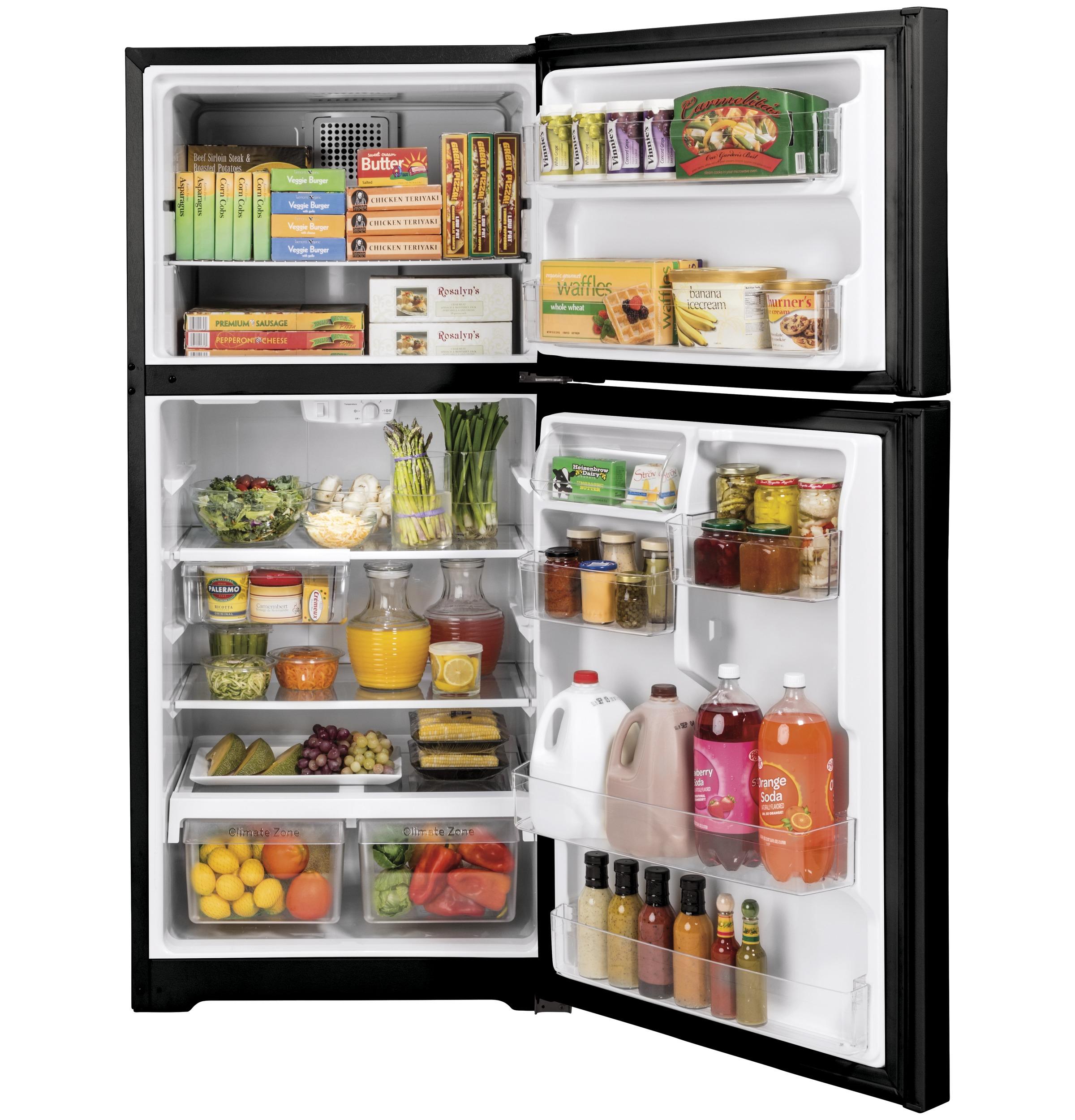 GTE19JTNRBB GE® ENERGY STAR® 19.2 Cu. Ft. Top-Freezer Refrigerator