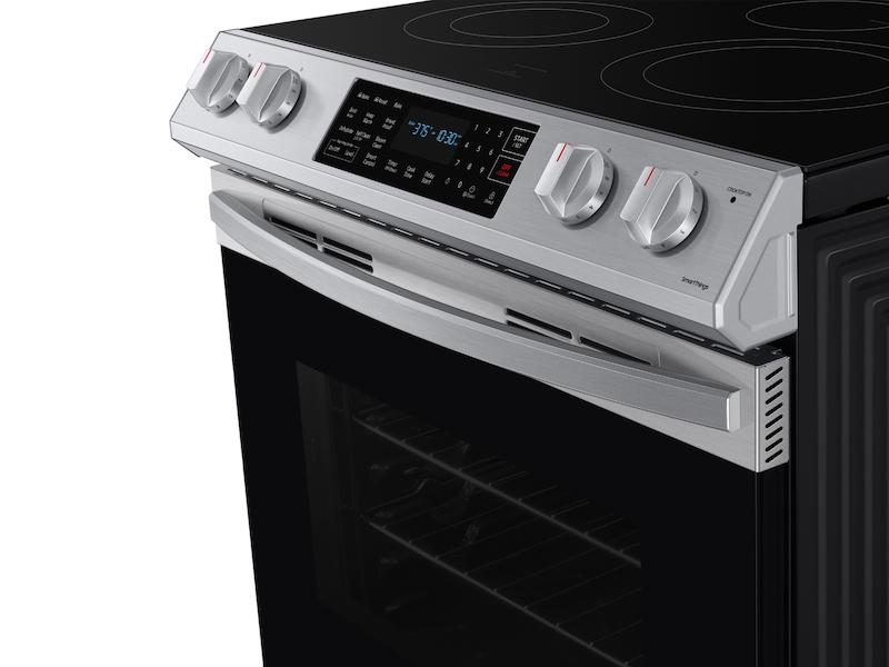 6.3 cu. ft. Smart Slide-in Electric Range with Convection in Stainless Steel