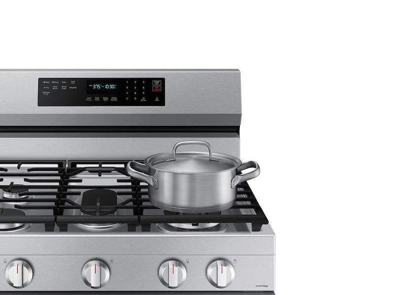 6.0 cu. ft. Smart Freestanding Gas Range with No-Preheat Air Fry, Convection+ & Stainless Cooktop in Stainless Steel