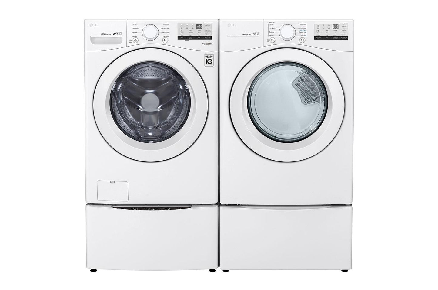 Lg DLE3400W 7.4 cu. ft. Large Capacity Electric Dryer - White