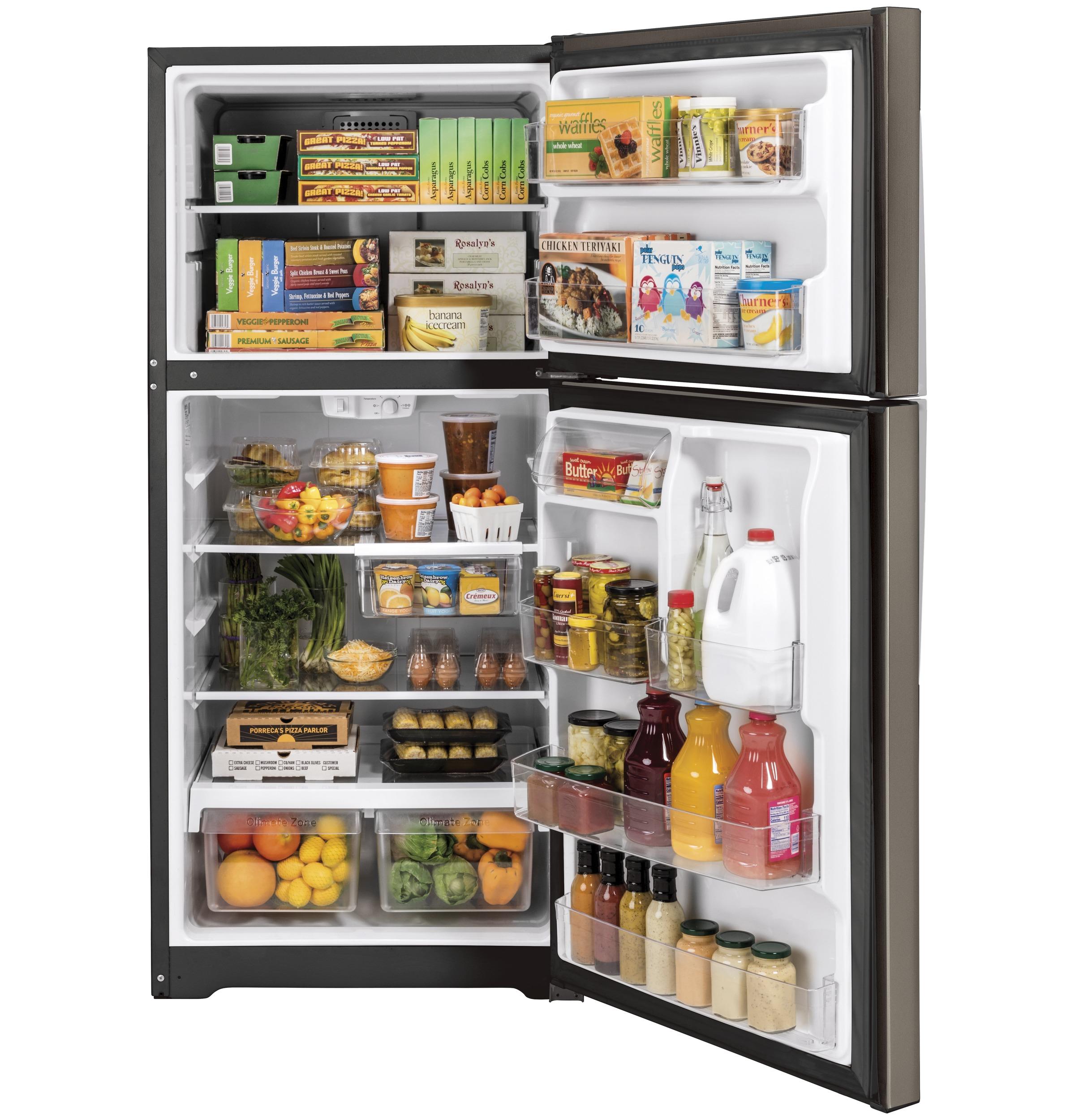 GTS22KMNRES GE® 21.9 Cu. Ft. Garage Ready Top-Freezer Refrigerator