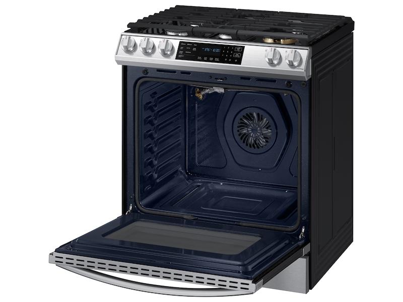 Samsung 6.0 cu. ft. Smart Slide-in Gas Range with Air Fry in Stainless Steel