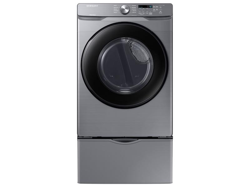7.5 cu. ft. Front Load Gas Dryer with Sensor Dry in Platinum