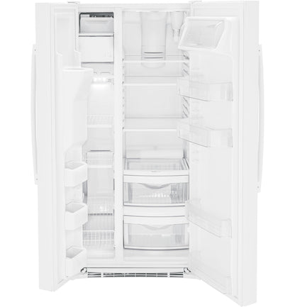 GSS23GGPWW GE® 23.0 Cu. Ft. Side-By-Side Refrigerator