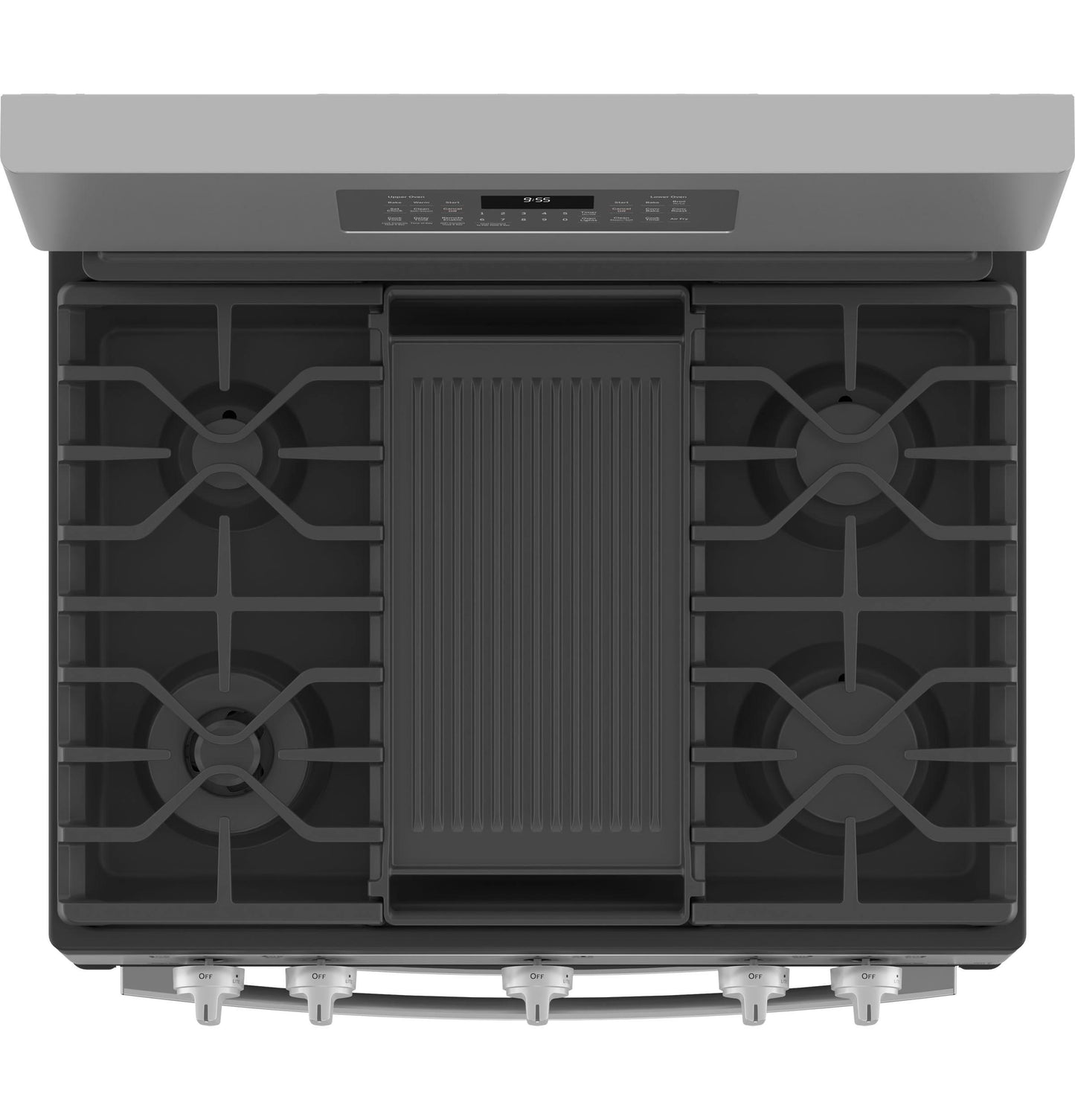 PGB965YPFS GE Profile™ 30" Free-Standing Gas Double Oven Convection Fingerprint Resistant Range with No Preheat Air Fry