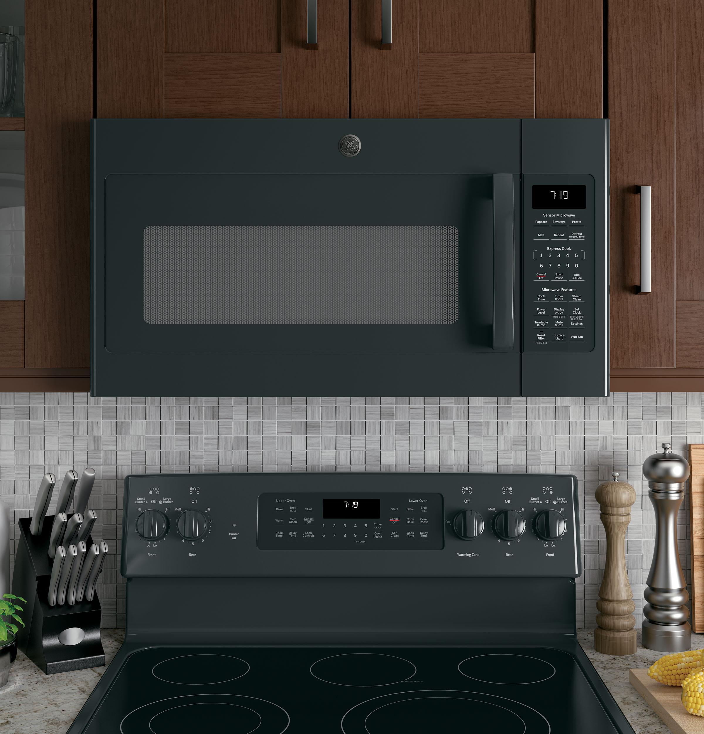 GE® 1.9 Cu. Ft. Over-the-Range Sensor Microwave Oven with Recirculating Venting