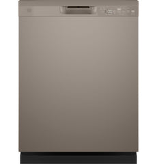 GDF550PMRES GE® ENERGY STAR® Front Control with Plastic Interior Dishwasher with Sanitize Cycle