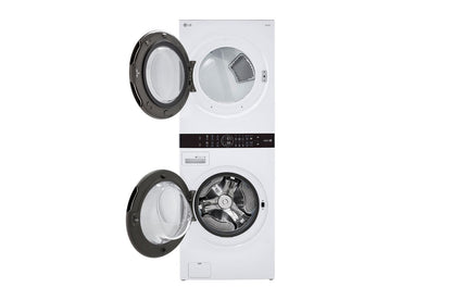 Lg WKE100HWA Single Unit Front Load LG WashTower™ with Center Control™ 4.5 cu. ft. Washer and 7.4 cu. ft. Electric Dryer