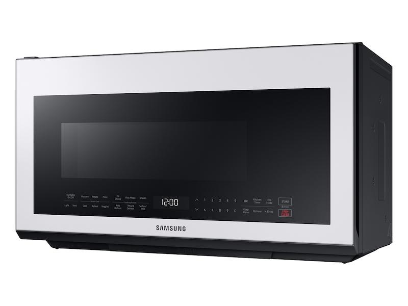 Samsung Bespoke Over-the-Range Microwave 2.1 cu. ft. with Sensor Cooking in White Glass