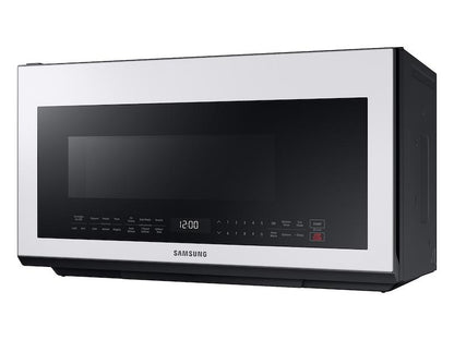 Samsung Bespoke Over-the-Range Microwave 2.1 cu. ft. with Sensor Cooking in White Glass