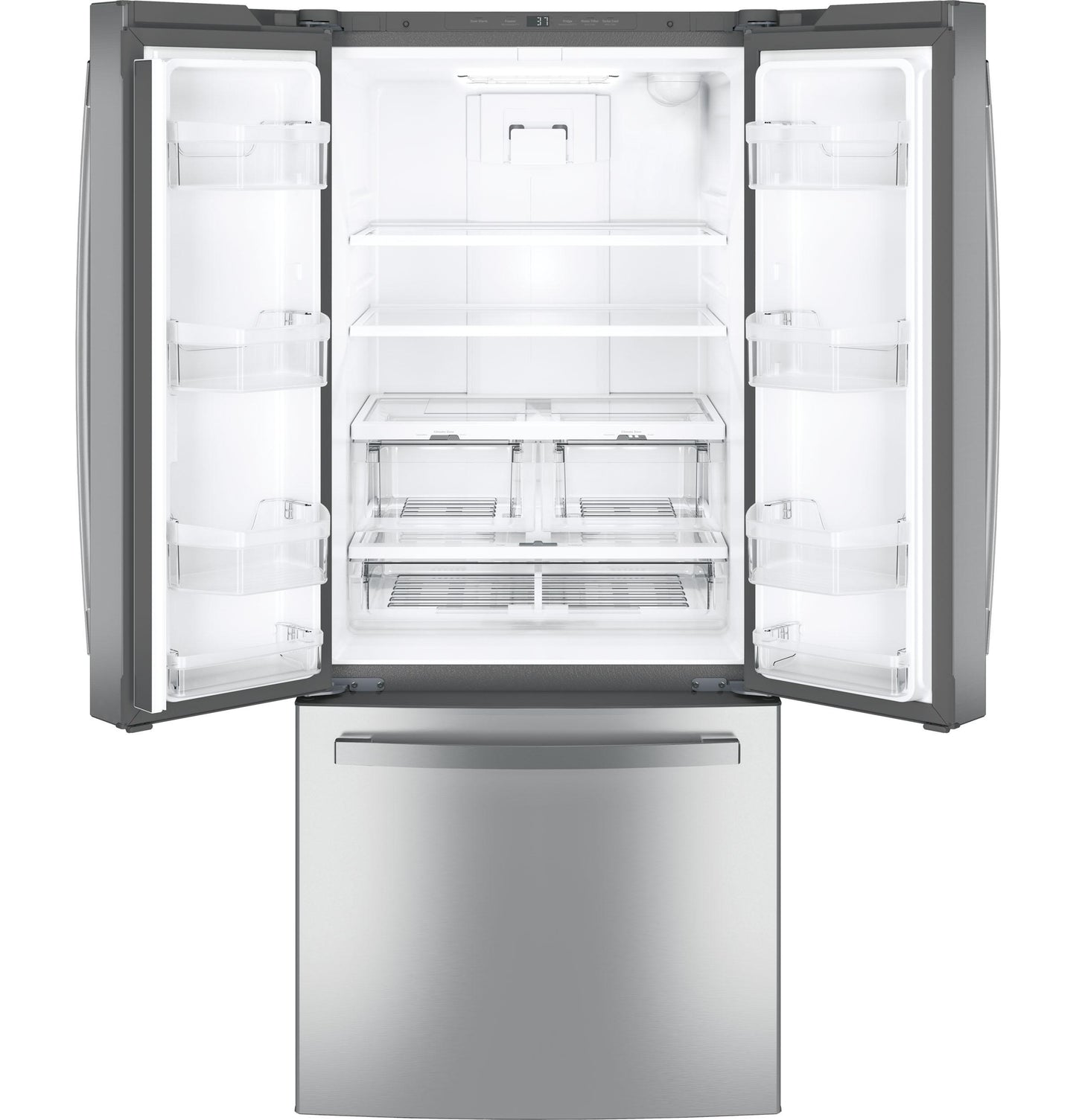 GNE21FYKFS GE® ENERGY STAR® 20.8 Cu. Ft. French-Door Refrigerator