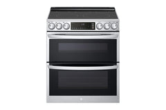 Lg 7.3 cu. ft. Smart Electric Double Oven Slide-in Range with InstaView®, ProBake® Convection, Air Fry, and Air Sous Vide