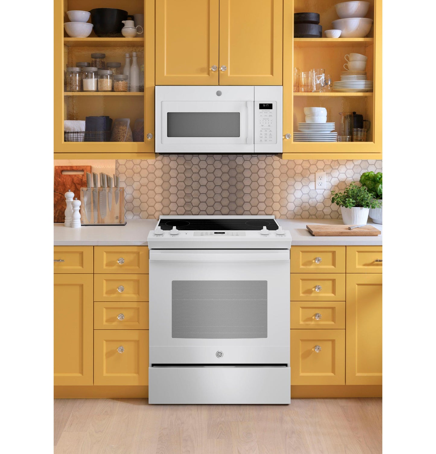 JVM6175DKWW GE® 1.7 Cu. Ft. Over-the-Range Sensor Microwave Oven
