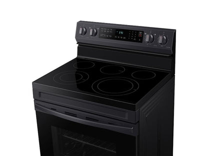 Samsung NE63A6511SG 6.3 cu.ft.Smart Freestanding Electric Range with No-Preheat Air Fry & Convection in Black Stainless Steel