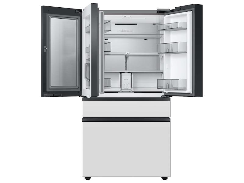 Samsung RF23BB860012AA Bespoke 4-Door French Door Refrigerator (23 cu. ft.) with Beverage Center™ in White Glass