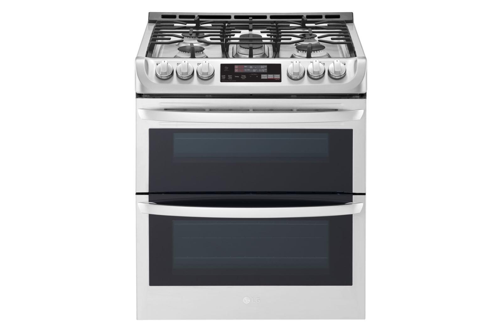 6.9 cu. ft. Smart wi-fi Enabled Gas Double Oven Slide-In Range with ProBake Convection® and EasyClean®