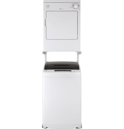 GNW128SSMWW GE® Space-Saving 2.8 cu. ft. Capacity Stationary Washer with Stainless Steel Basket