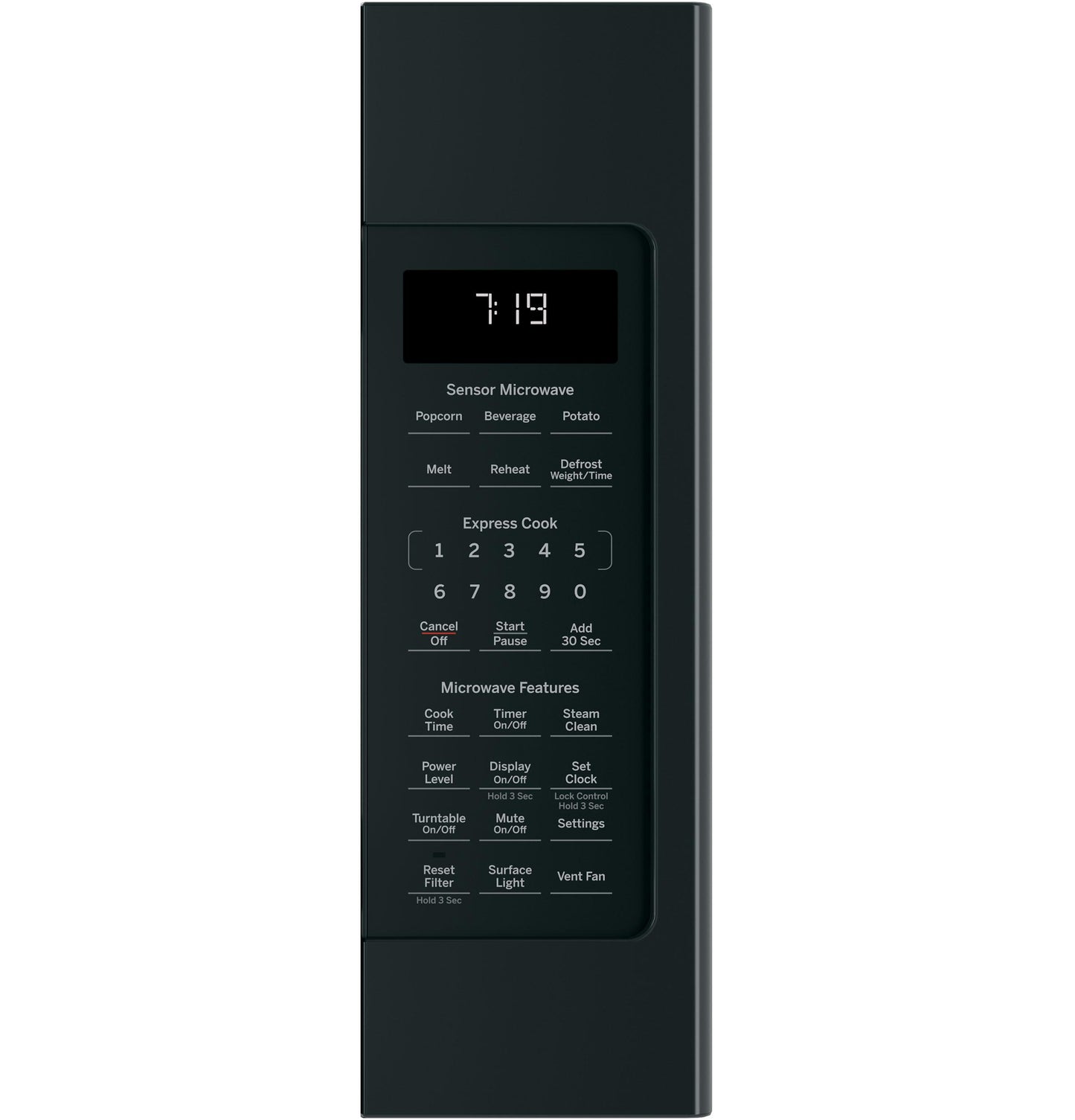JVM7195DKBB GE® 1.9 Cu. Ft. Over-the-Range Sensor Microwave Oven
