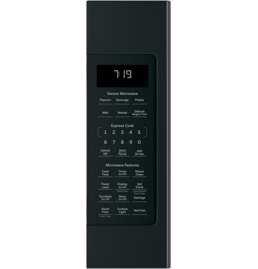 JNM7196DKBB GE® 1.9 Cu. Ft. Over-the-Range Sensor Microwave Oven with Recirculating Venting