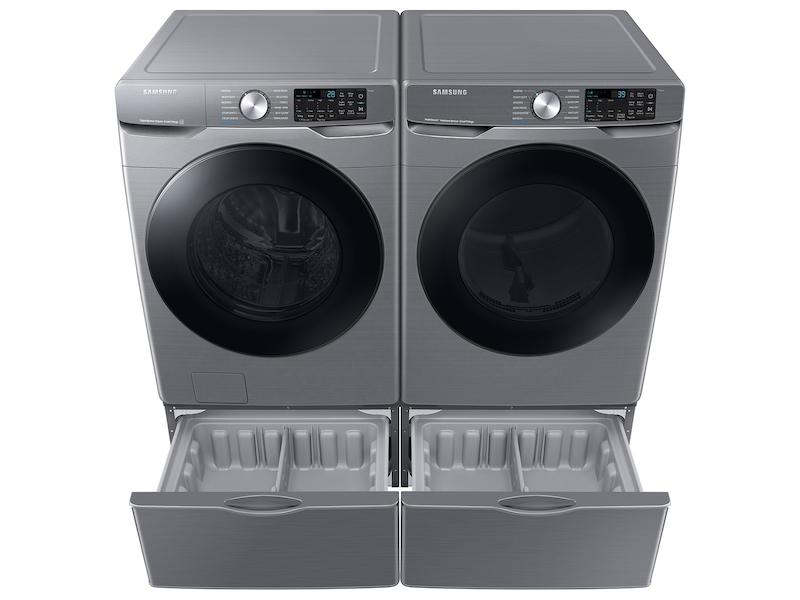4.5 cu. ft. Large Capacity Smart Front Load Washer with Super Speed Wash in Platinum