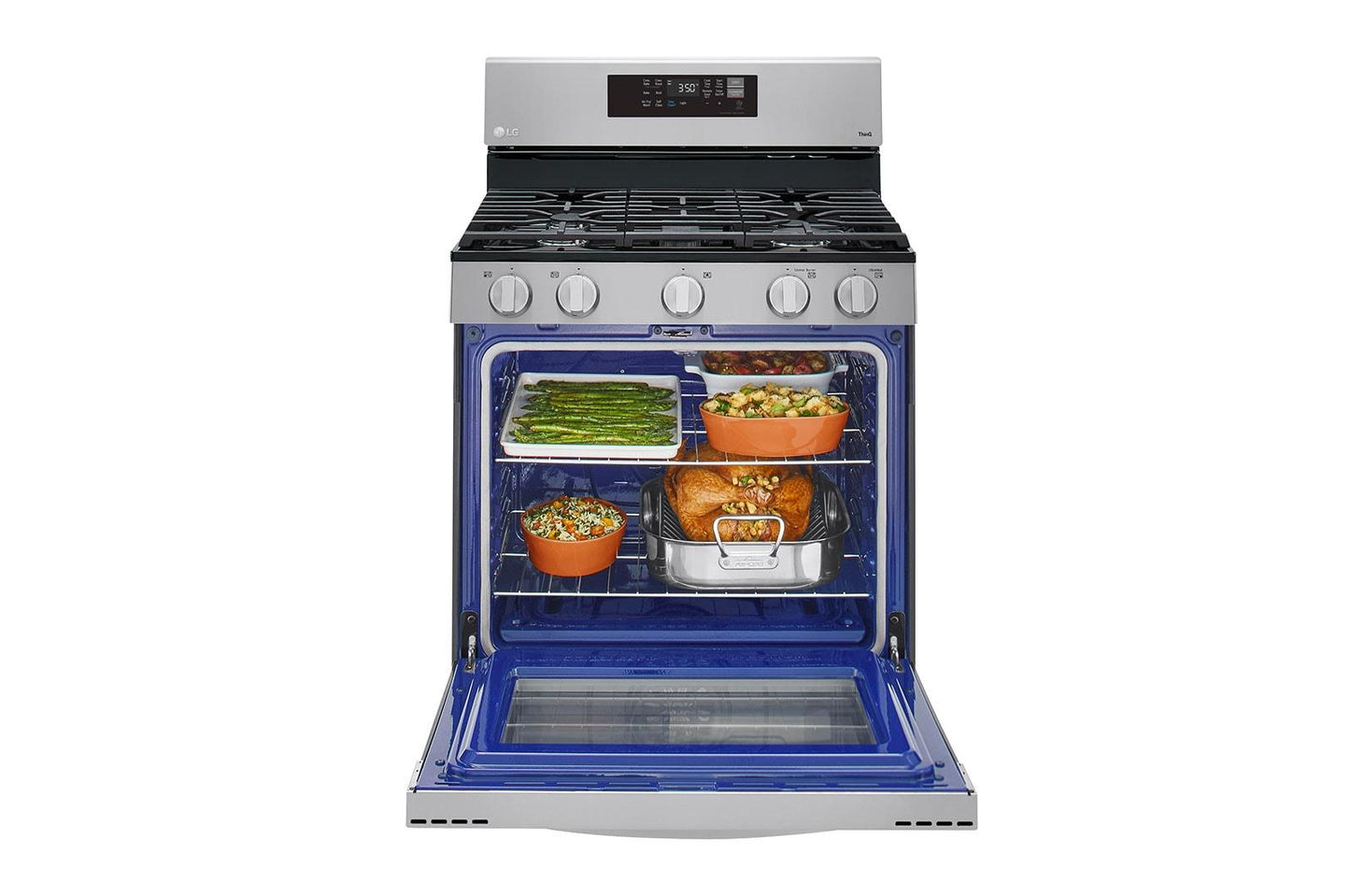 Lg LRGL5823S 5.8 cu ft. Smart Wi-Fi Enabled Fan Convection Gas Range with Air Fry & EasyClean®