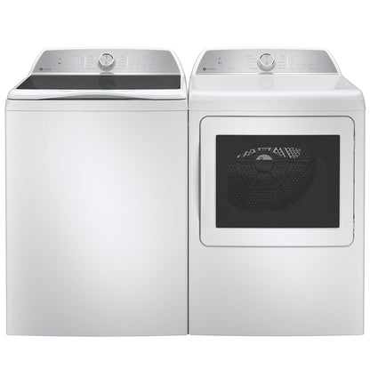 PTD60EBSRWS GE Profile™ ENERGY STAR® 7.4 cu. ft. Capacity aluminized alloy drum Electric Dryer with Sanitize Cycle and Sensor Dry