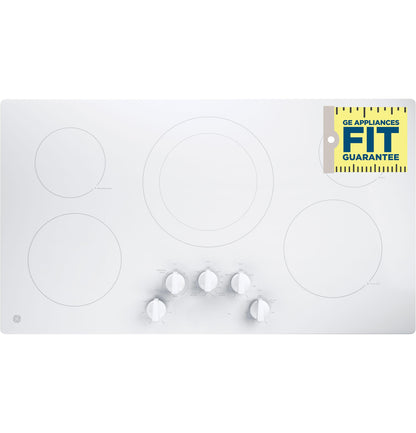JP3036TLWW GE® 36" Built-In Knob Control Electric Cooktop