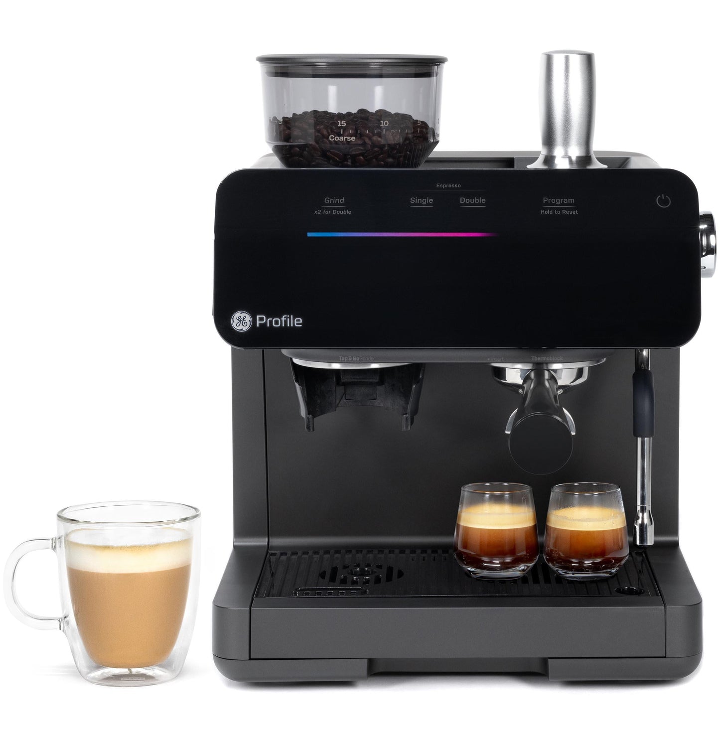 P7CESAS6RBB GE Profile™ Semi Automatic Espresso Machine + Frother