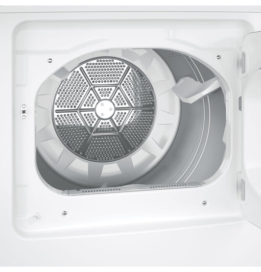 GE® 7.4 cu. ft. Capacity aluminized alloy drum Electric Dryer with Sensor Dry