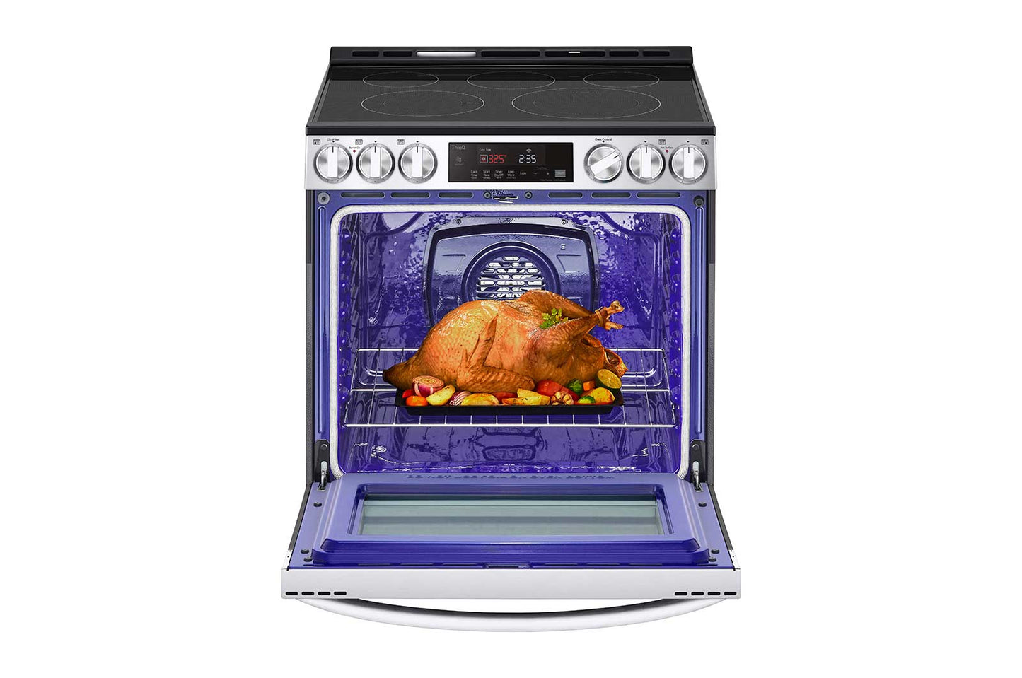 Lg LSEL6333F 6.3 cu. ft. Smart Wi-Fi Enabled Fan Convection Electric Slide-in Range with Air Fry & EasyClean®