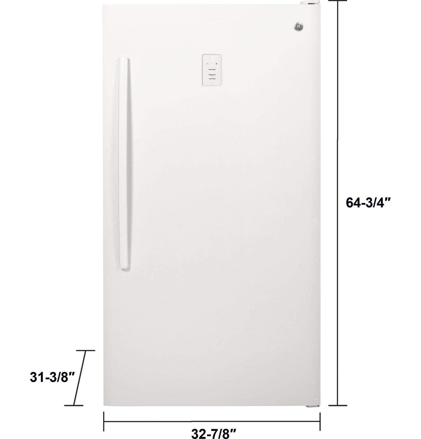 FUF17DLRWW GE® ENERGY STAR® 17.3 Cu. Ft. Frost-Free Garage Ready Upright Freezer