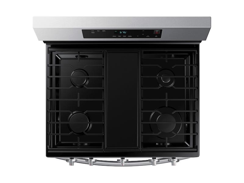 Samsung 6.0 cu. ft. Smart Freestanding Gas Range with Integrated Griddle in Stainless Steel