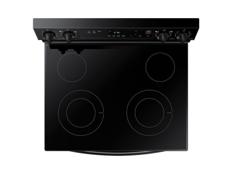 Samsung NE63A6111SB 6.3 cu. ft. Smart Freestanding Electric Range with Steam Clean in Black