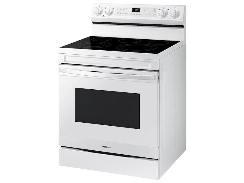 6.3 cu. ft. Smart Freestanding Electric Range with No-Preheat Air Fry & Convection in White