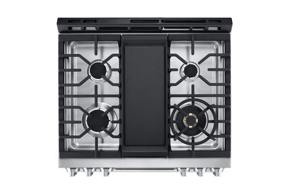 LSGS6338F LG STUDIO 6.3 cu. ft. InstaView® Gas Slide-in Range with ProBake Convection® and Air Fry