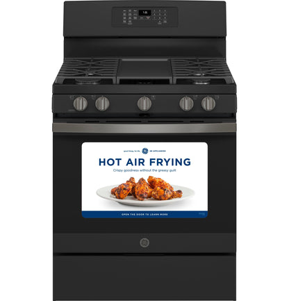 GE® 30" Free-Standing Gas Convection Range with No Preheat Air Fry
