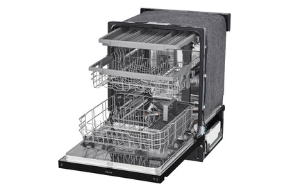 Lg LDFN4542B Front Control Dishwasher with QuadWash™ and 3rd Rack